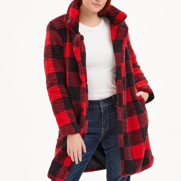 *No Longer For Sale* Steve Madden Plaid Sherpa Coat! NWT! Size XL - Picture 5 of 10